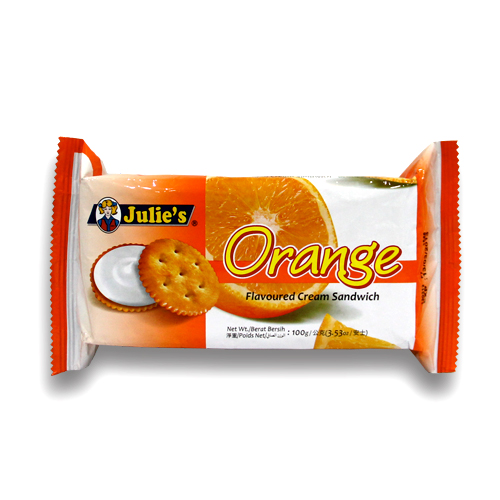Orange Flv Cream Sandwich 100g
