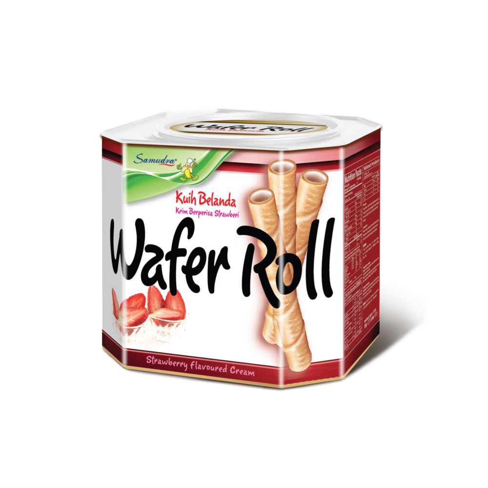 Wafer Roll (Strawberry Flavoured Cream) (380G x 6Tins)