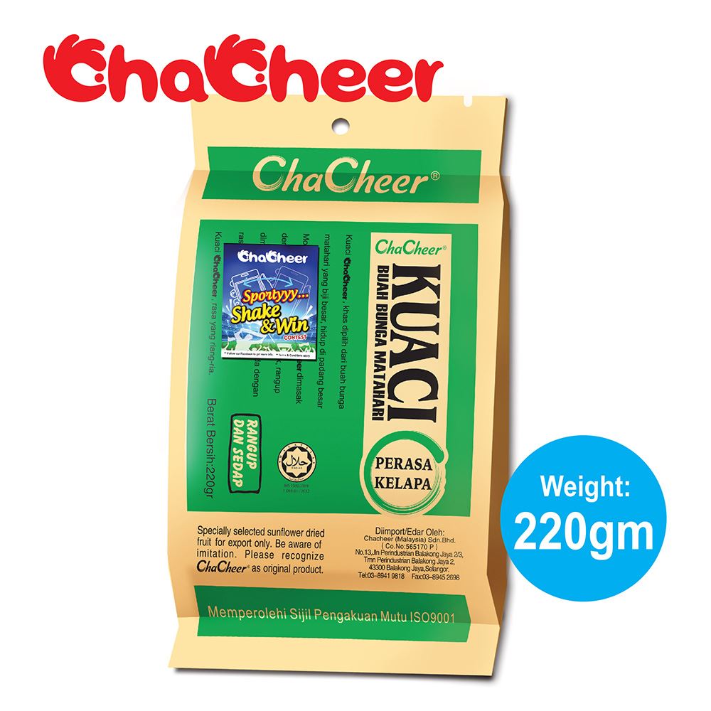 ChaCheer Kuaci Perisa Kelapa 220 gram